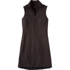 Title Nine Zip Up Dress Passport Ponte Stretch Sleeveless Purple Womens Size L